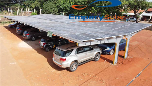 About EmperySolar T-Type Carbon Steel Carport System 